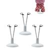 Adjustable Doll Display Stands Metal Plush Toy Holder for 4-8 Inch Dolls Easy Assembly Doll Accessory Organizer for Showcase Home Decor