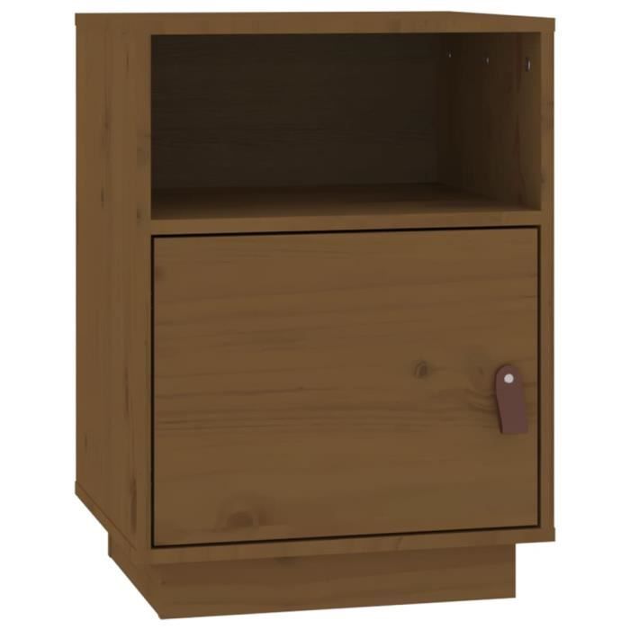 VidaXL Bedside Table Honey Brown 40x34x55 Cm Solid Pine Wood 818321