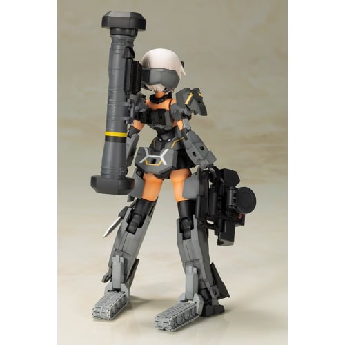 Kotobukiya Frame Arms Girl Gourai Kai Black with FGM148 Type Anti-Tank Missile, Approximately 160mm Tall, Non-Scale Plastic Model