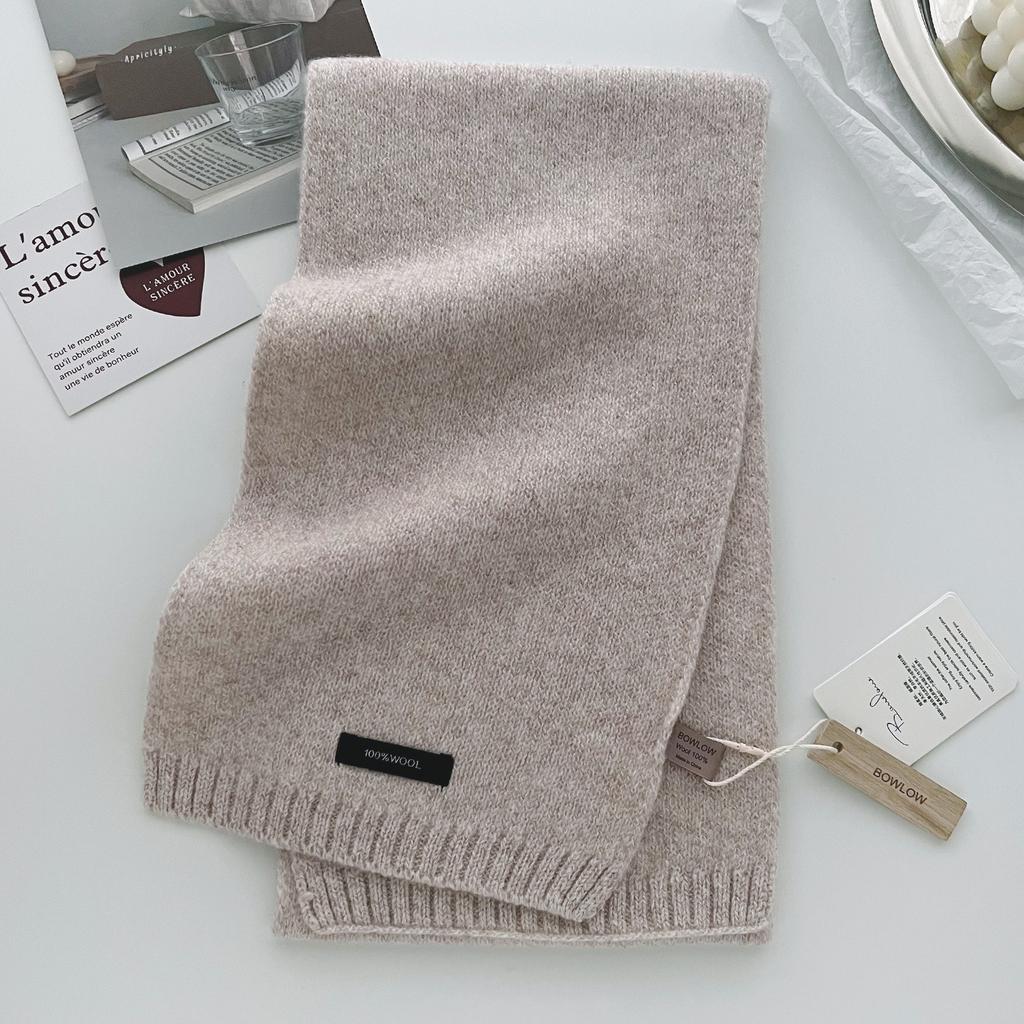 Luxury  Wool Scarf Women Men Warm Knitted Chunky Shawl Long Scarf For Travel Office Winter Warm Couple Scarves Neckercheif