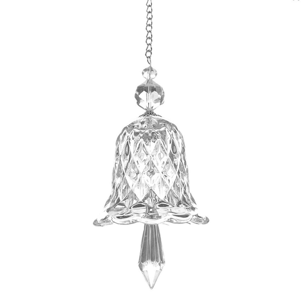 

Хрустальная подвеска-колокольчик для окна, стеклянный кулон-колокольчик, рождественское украшение One Size