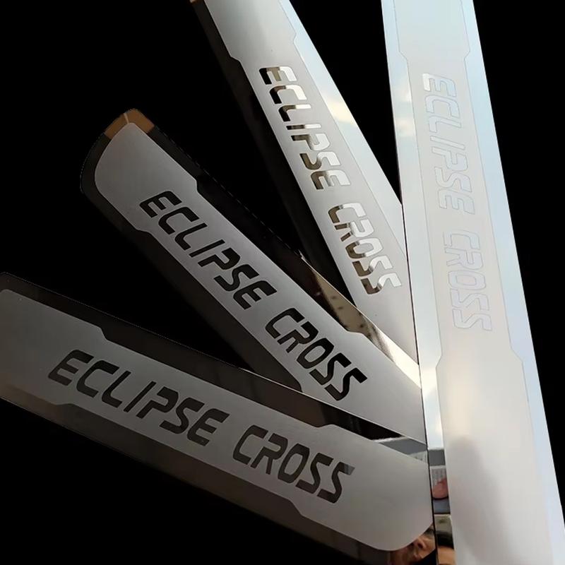 For Mitsubishi Eclipse Cross Door Sill Protector Scuff Plate Car Pedal Styling Guards Accessories Stickers Trim