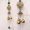 Factory Price Wind Chimes Metal Plastic Ancient Hanging Ornament for Home Yard Garden Balcony Decoration Bronze Bell Pendant