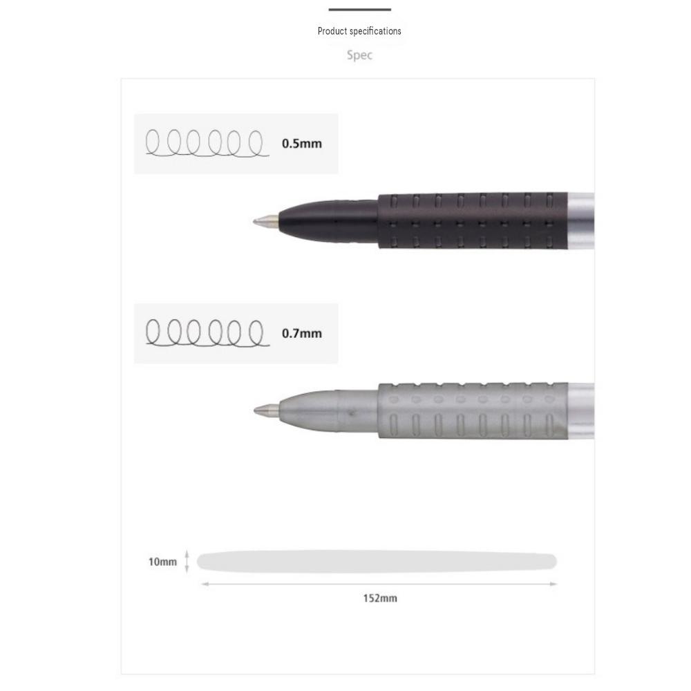 Black Color Gel Pen T 0.5mm 12pcs - Korean Monami