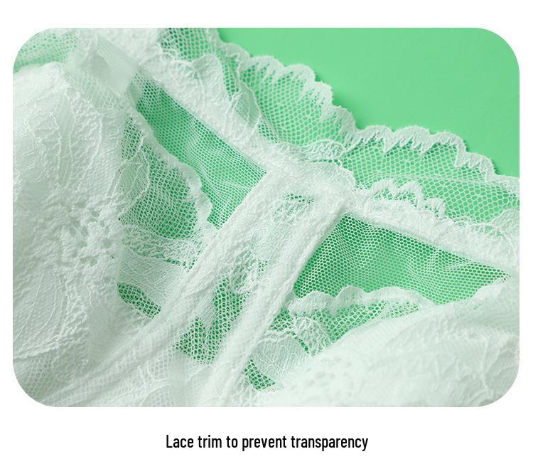 Silk Lace Wireless Bra with Bunny Ear Cups - Summer Style