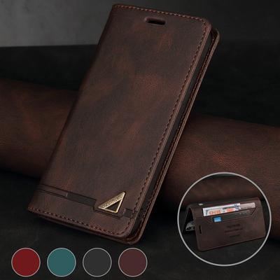 Leder Flip Case für iPhone 16 15 14 Plus 13 12 11 Pro Max X XR XS Max 8 7 Plus 16E Handy Brieftaschen Taschen Buchhülle Fundas Coque
