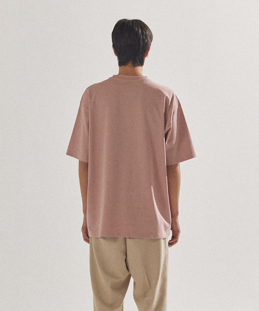 Pal Lab Unisex Essential Sleeve Point Oversized Short Sleeve T-Shirt_Pl24S5Ts007_Co