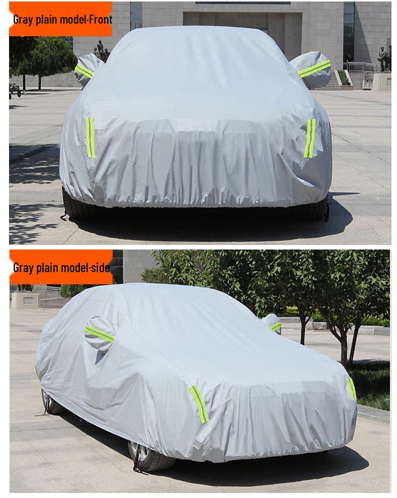 Universal All-Season Oxford Cloth Car Cover - Thick, Sunscreen, and Rainproof
