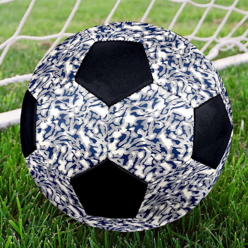 1pc Abstract Wave Lightweight PVC Training Soccer Ball, Size 5, Suitable for Indoor and Outdoor TrainingGift y60326