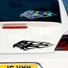 Benutzerdefinierte Autoaufkleber DIY Kit Adler Flamme Muster Reflektierende Roller Coole Aufkleber Logo Reflektierende Styling 2 Stk