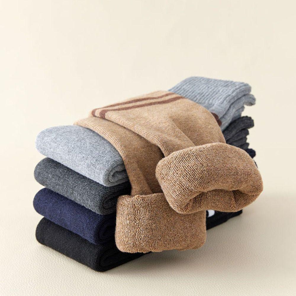 

Warm Stripe Leg Socks Over Knee Foot Cover Fashion Stockings Women Female чорний