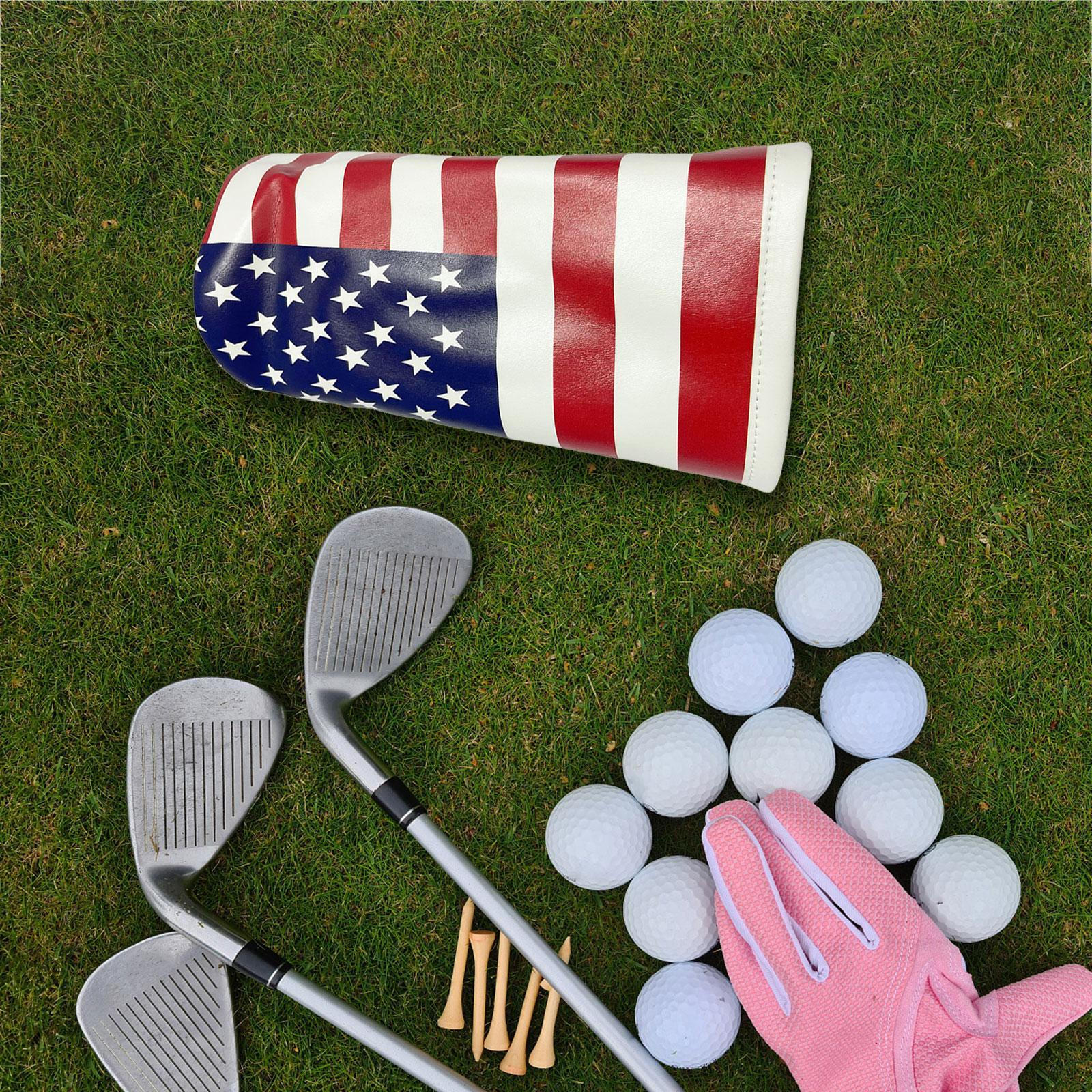 

Golf Driver Headcover Lightweight Easy Clean PU Leather Club Head Cover