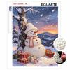 Christmas Pearl Painting Snowman Gift Handmade Pearl Kit Home Decoration Painting