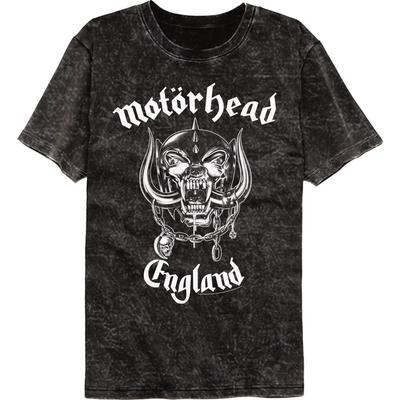 Motorhead England Colortone Mineral Wash Maglietta Musicale Top Magliette Uomo Donna Unisex