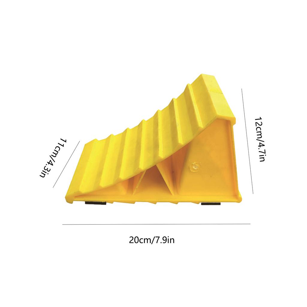 Car Wheel Tire Chock Stop Block Anti-slip Plastic Base Tire Support Pad Portable Tire Support Chock For Secure Car Trailer Park
