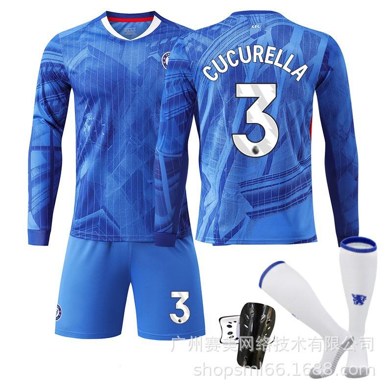 2526 Chelsea Home Long-sleeved Football Uniform Set Children's No. 10 Palmer Jersey 8 Enzo 24