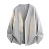 Mens Oversized Knit Cardigan Sweater Loose Fit Casual Long Sleeve Warm Top