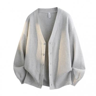 Mens Oversized Knit Cardigan Sweater Loose Fit Casual Long Sleeve Warm Top