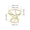uxcell Hexagonal Display Stand for Crystal Balls, 3.3cm Diameter, Metal Ball Holder, Gold, Pack of 3