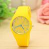Women's Ultra-Thin Silicone Fashion Watch, Quartz Movement, Candy Color, Geneva Design