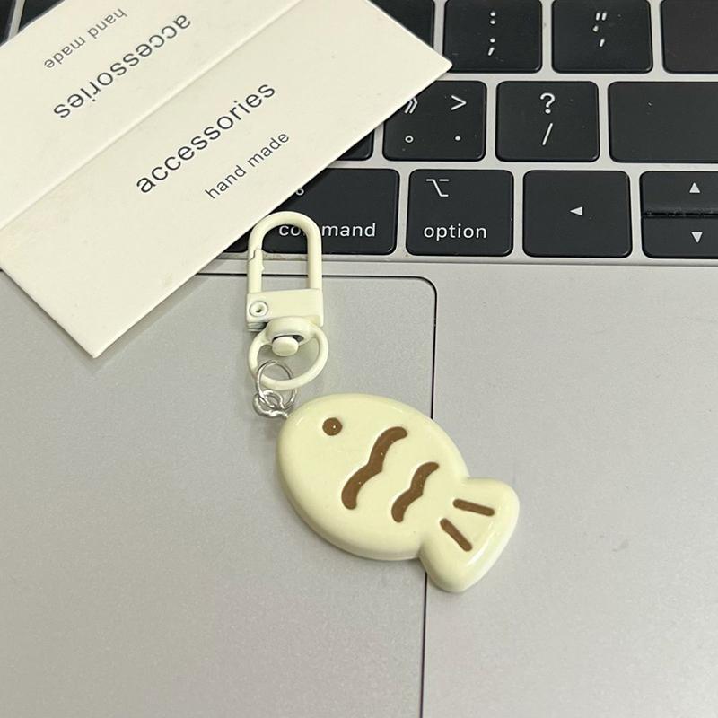 Cute Little Cat Fish Keychain Creative Personalized Pendant Keyring  Phone Charms Car Key Accessories Schoolbag Pendant