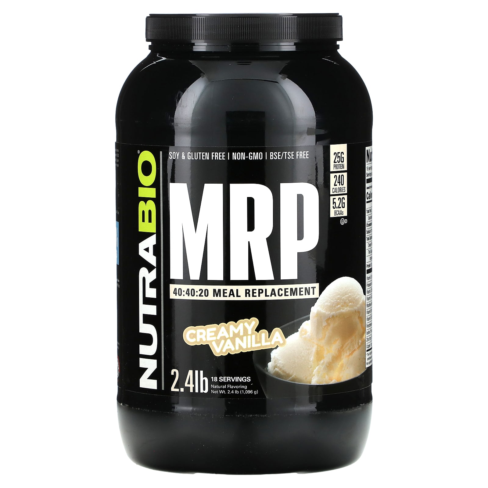 

Mrp 40:40:20 Substitute, Creamy Vanilla, 1,096G(2.4Lb)