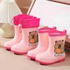 Capybara Kinder Gummistiefel, rutschfest, warm, mit weichen Sohlen