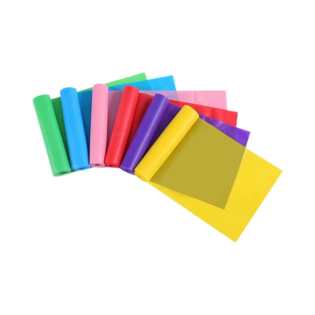 Yoga Pilates Stretch Resistance Band Exercise Fitness Band Training Elastic Exercise Fitness Rubber 150cm Natural Rubber Gym