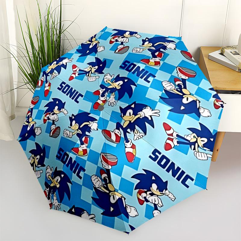 1pc Sonic The Hedgehog Umbrella - Automatic Opening and Closing, Sturdy Iron Frame,  Formal Occasions Yy251027031