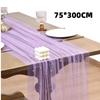 New 75x300CM Pearl Table Runner Tulle Bohemian Party Tablecloth Table Cloth Dessert Table Decor