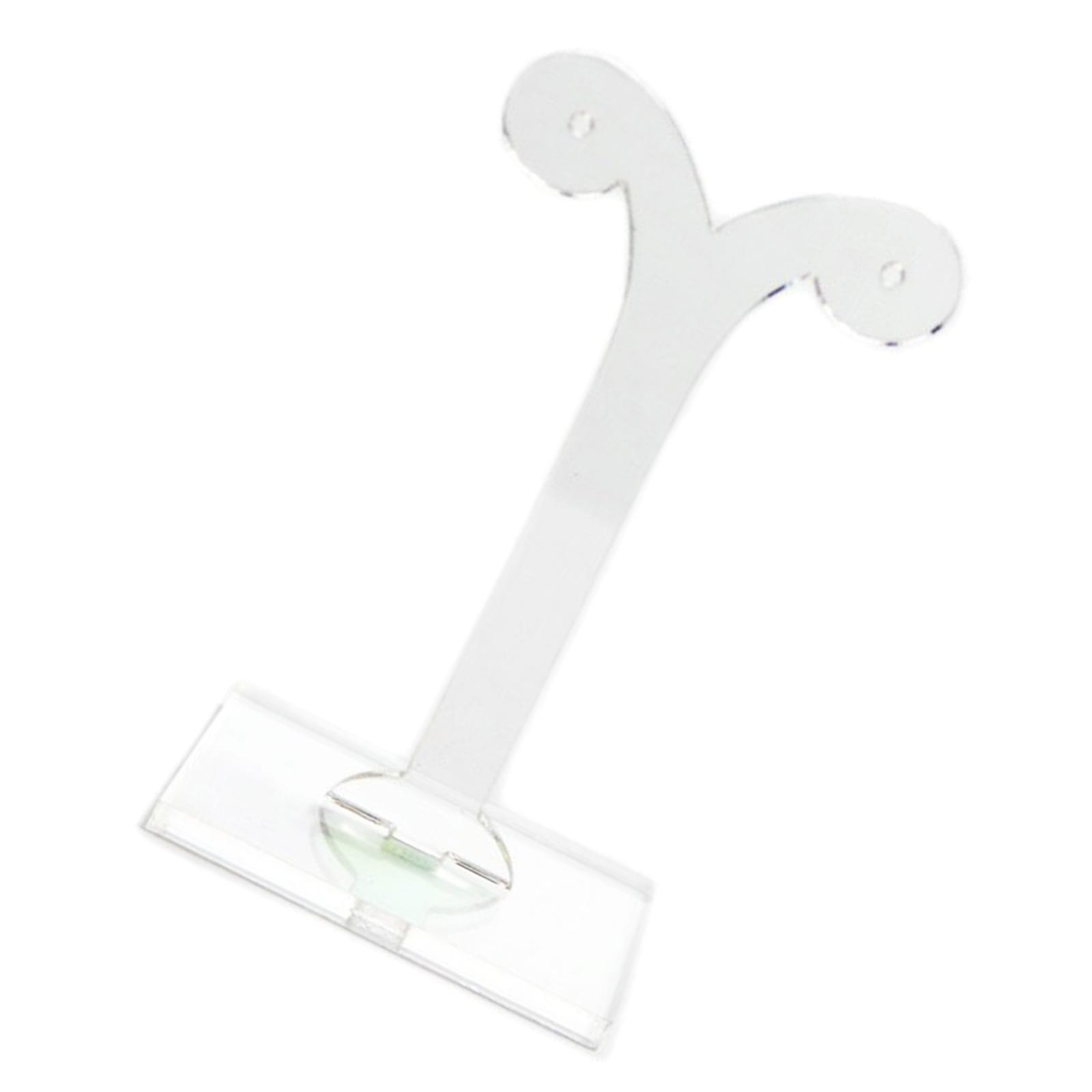 

Элегантная акриловая подставка-вешалка для серег, стойка для хранения, прозрачный органайзер для ювелирных изделий в форме ростка фасоли для дома или магазина