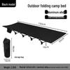 Outdoor Folding Aluminum Camping Bed - Single, Wide, and Portable