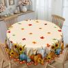 Autumn Pastoral Table Cloth, Pumpkin Sunflower Print, Waterproof, Oil-Proof And Anti-Scalding, Household Table Decorative Cloth
