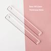 2Pcs Acrylic 2/3/4/5/6mm Rolling Strip Pin Rail Set Rolling Pin Guides Measuring Dough Strips Leveling for Pastry Baking Cookies