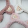 Warm Winter Ear Muffs With Cute Cat Ears - Plush Fleece Lined Foldable Earmuffs Women Men Adults