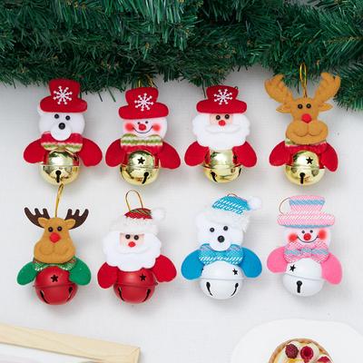 Weihnachtsdekorationsschmuck, Feiertagsaccessoires, Weihnachtsbaum, Figuren-Glocken, Ältere Menschen, Schneemänner, Glockenschmuck, Weihnachtszubehör