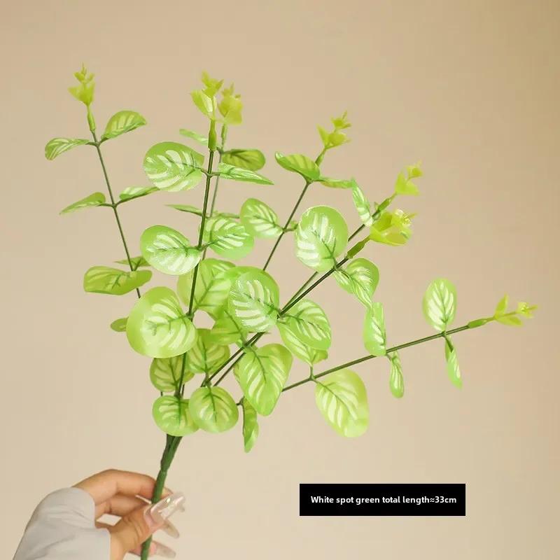 

Букет искусственного эвкалипта 33 см с 7 ветками для свадьбы, домашнего декора, цветочной композиции, реквизит для фотосъемки, искусственные растения