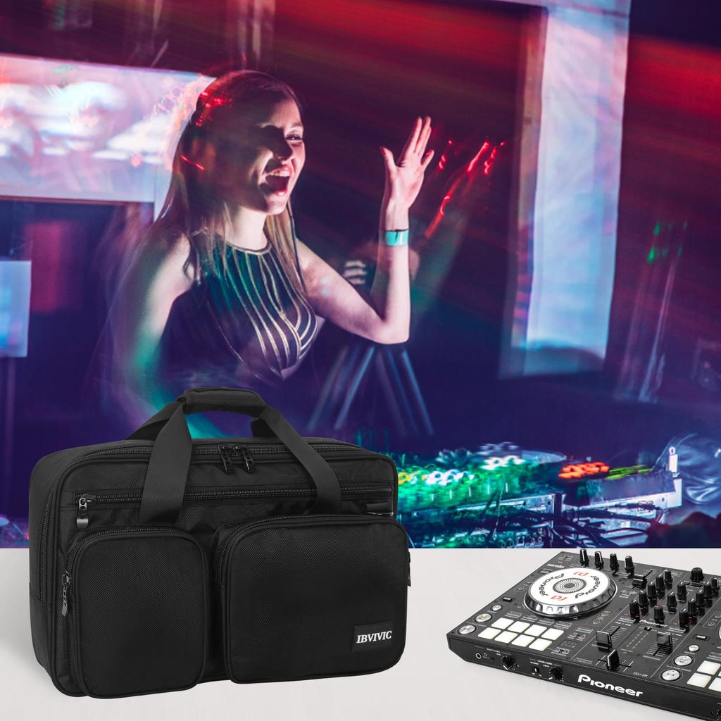 BQKOZFIN DJ Controller Case DJ Bag Protective Box DDJ SB SB2 SB3 DJ Storage Case Portable Travel Shoulder Bag Water Repellent Fabric DDJ-400