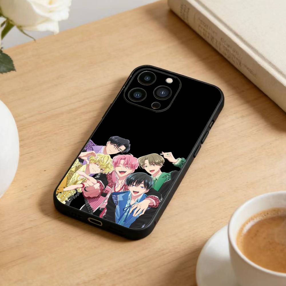 N-Tamon's B-Side Phone Case For iPhone 17 16 15 14 13 12 Max Plus Silicone Black Cover