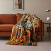 Colorful Abstract Bird Design for all seasons blanket lunch break throw gift