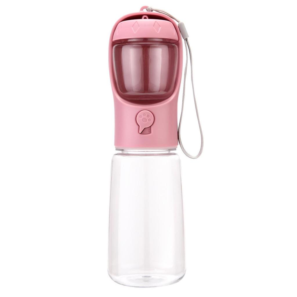 Portable Dual Pet Water & Food Cup for Dogs & Cats - Ideal for Outdoor Walks and Travel.