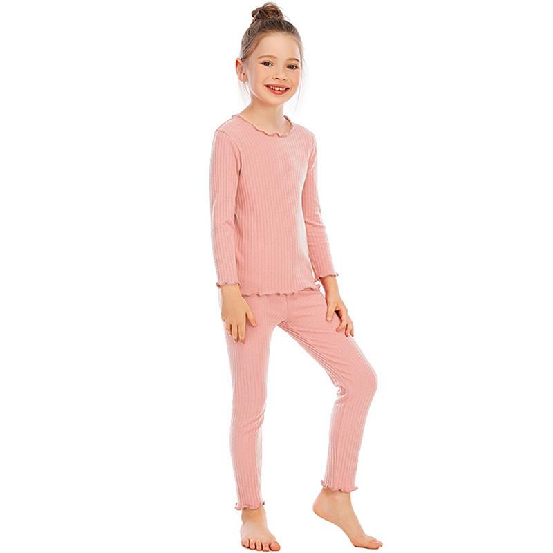 Pyjama 2 Pièces Fille Manches Longues - Coton Doux, Motifs Fun (fleurs, Licornes...), Tailles 2 à 11 Ans