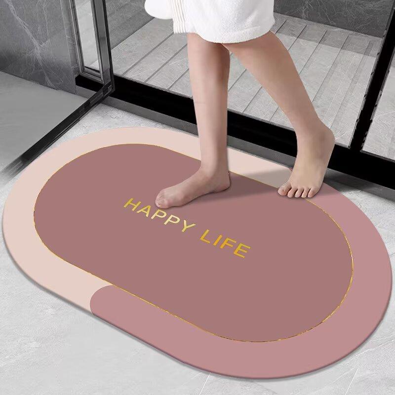 Toilettenbodenmatte Badezimmer rutschfest saugfähig Toilettentür-zu-Tür schnelltrocknende Fußmatte Toilettenteppich Badezimmer