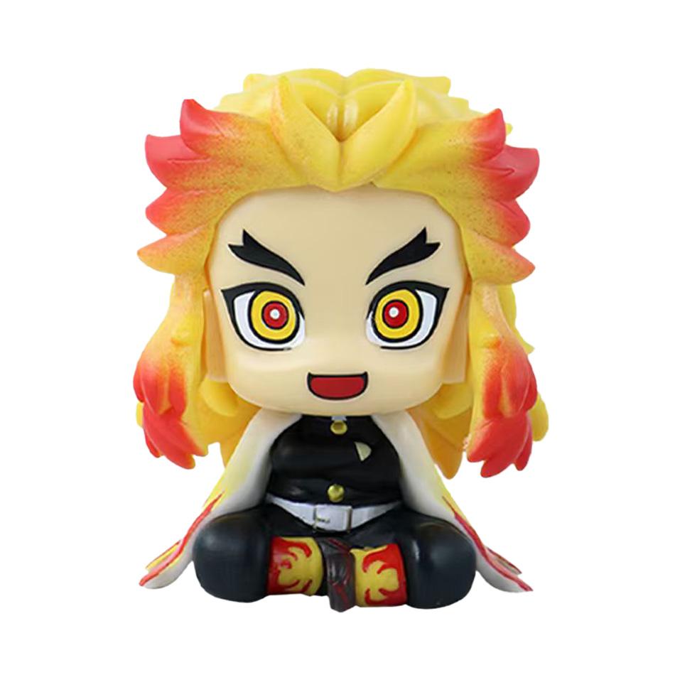 Q-Version Dämonentöter Sitzende Geisterpuppe Tanjiro Nidouzi Inosuke Zenizu Figur Actionfigur Filmmodell Spielzeugpuppe
