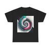 Unisex Adult T Shirt Abstract Hypnotic Geometric Art Spirals Futuristic Trippy