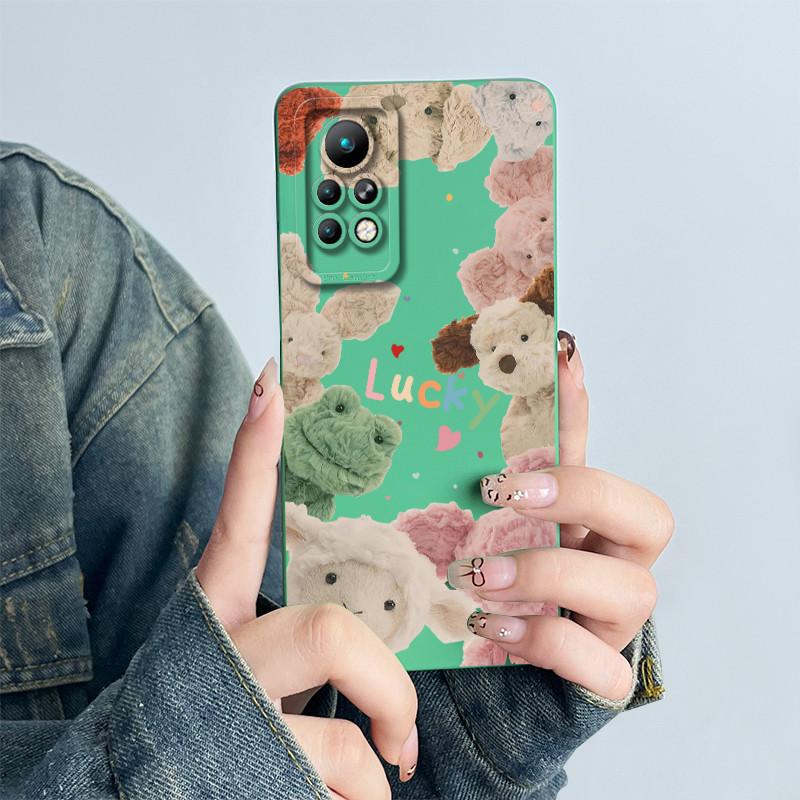 For Infinix Note 11 Pro X697 / Note 11s X698 Phone Case Cover Silicone Sweet Painted Shell Cartoon Funda Printed Casing Coque