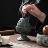Ceramic Kiln Change Boshan Stove Household Indoor Antique Plate Incense Stove Zen Tea Ceremony Incense Oven Furnishing