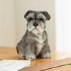 Creative Simulation Resin Dog Animal Sculpture Countertop Ornament Cute Sherena Teddy Dog Statue Model Interior Aesthetic Decor