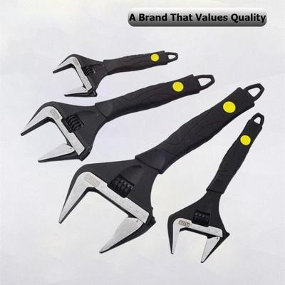 Szeroki Regulowany Zestaw Kluczy 6/8/10/12in Klucz Hydrauliczny z Miękkim Uchwytem Stal Cr-V Otwarty Krótki Uchwyt Antypoślizgowy Ultracienki Łazienkowy