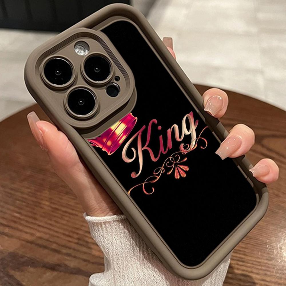 LZ29 Queen king crown couple Silicone Phone Case for Xiaomi 11 Lite 5G 14T Redmi 14C 13C A3 Note 12 11 9 10 13 Pro Plus Shockproof Back Cover